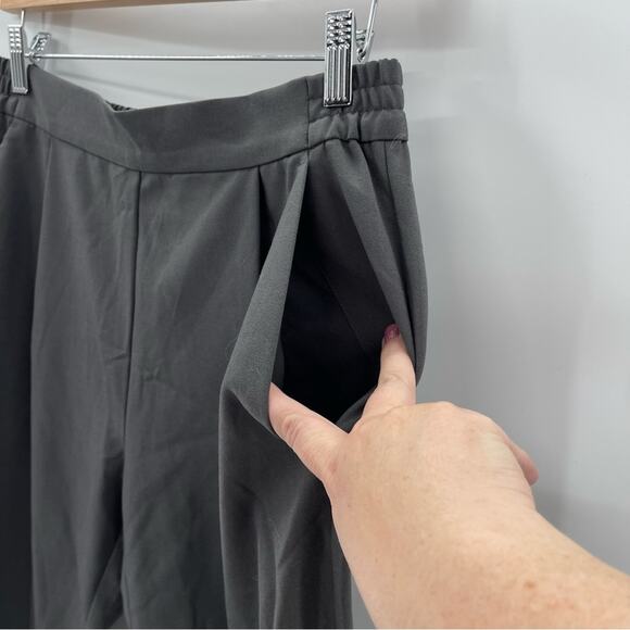 All Saints Aleida Lightweight Tri Pants Pull In Tapered Leg  Size 4 Preppy Boho - Picture 6 of 15